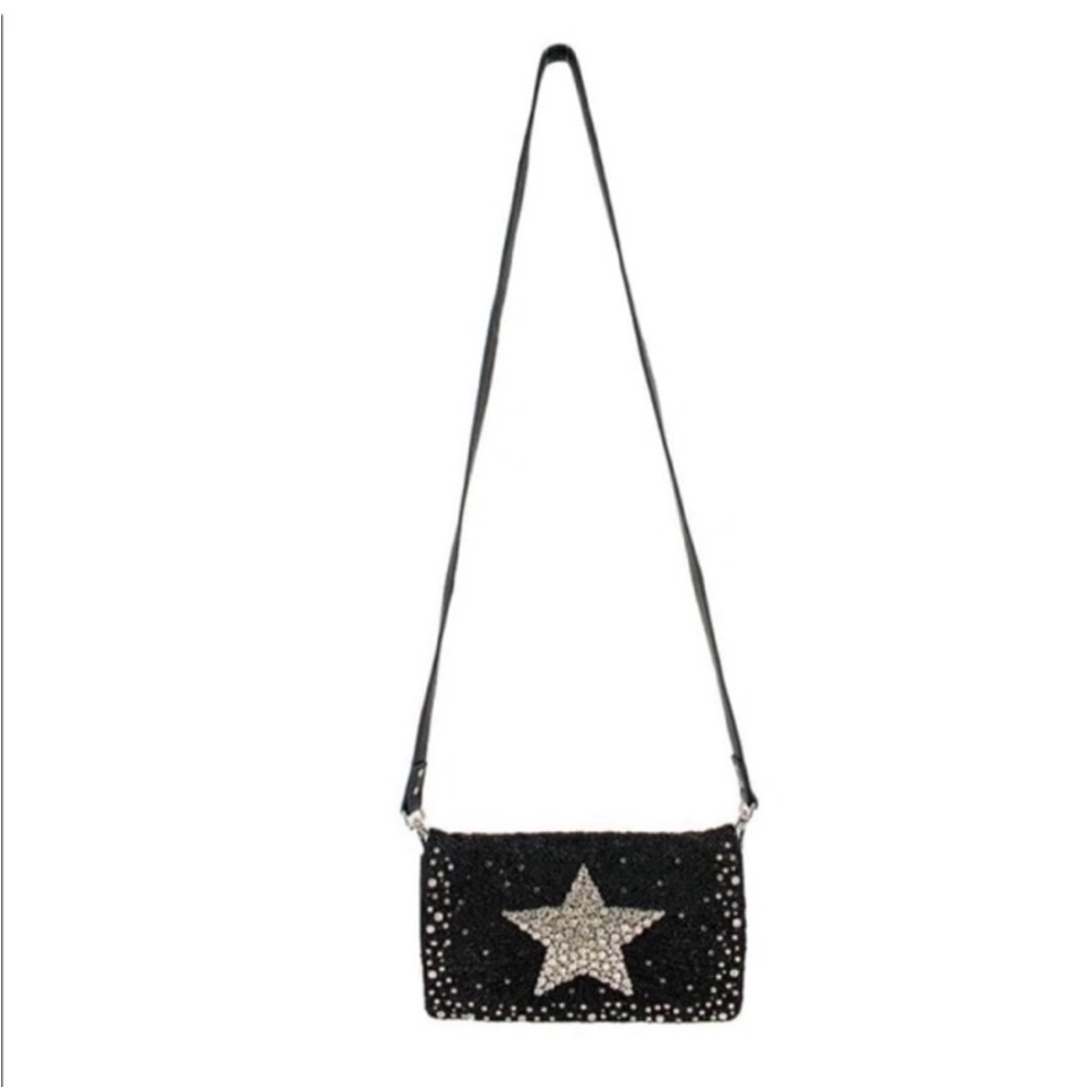 Mary Frances Stardust Genuine Leather Embellished Crossbody Bag BRAND NEW - Picture 8 of 10